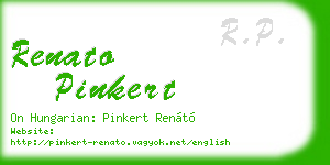renato pinkert business card